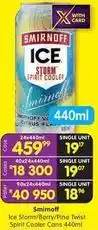 Shoprite Liquor Smirnoff - ice storm/berry/pine twist spirit cooler cans offer