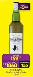 Shoprite Liquor Black&white - blended scotch whisky 750ml offer