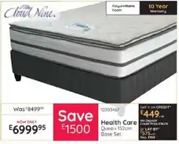 Bradlows Cloud Nine Health Care Queen 152cm Base Set offer