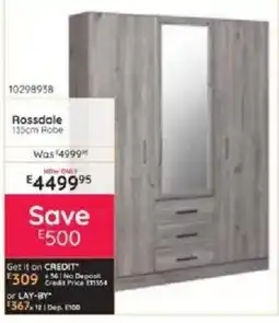 Bradlows Rossdale 135cm Robe offer