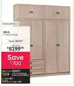 Bradlows Diva 4 Piece Robe offer