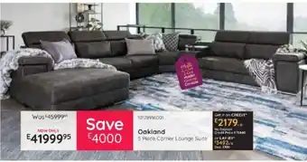 Oakland 5 Piece Corner Lounge Suite