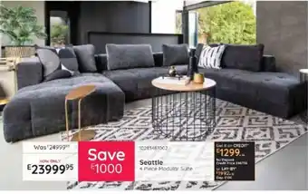 Seattle 4 Piece Modular Suite