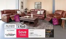 Bradlows Viali Lagos 3 Piece 3 Action Reclining Lounge Suite offer