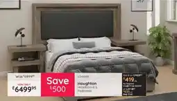 Bradlows Houghton Headboard & Pedestals offer