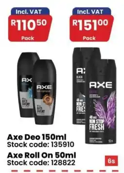 Africa Cash and Carry Axe Deo 150ml offer