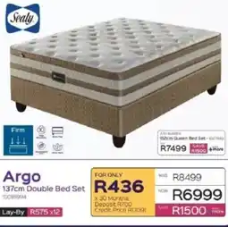 Sleepmasters Sealy Argo 137cm Double Bed Set offer