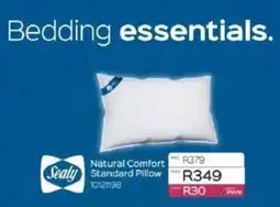 Sleepmasters Sealy Natural Comfort Standard Pillow offer