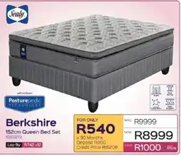 Sleepmasters Sealy Berkshire 152cm Queen Bed Set offer