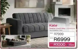 Sleepmasters Kate Sleeper Couch Grey offer
