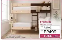 Sleepmasters Franklin Bunk Bed offer