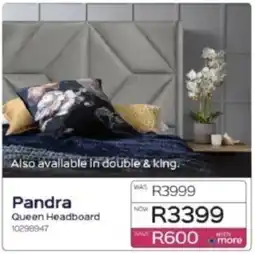 Sleepmasters Pandra Queen Headboard offer