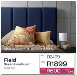 Sleepmasters Field Queen Headboard offer