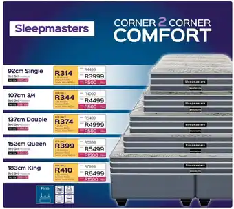 Sleepmasters Corner 2 Corner Comfort