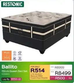 Sleepmasters Restonic Ballito 152cm Queen Bed Set offer