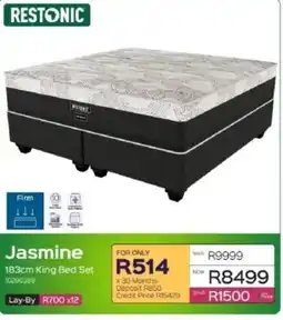 Sleepmasters RESTONIC Jasmine 183cm King Bed Set offer