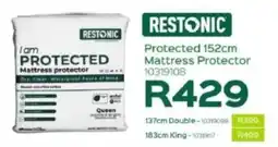 Sleepmasters Restonic Protected 152cm Mattress Protector offer