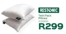 Sleepmasters Restonic Twin Pack Pillows offer