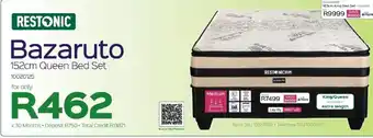 Sleepmasters RESTONIC Bazaruto 152cm Queen Bed Set offer