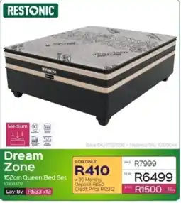 Sleepmasters Restonic Dream Zone 152cm Queen Bed Set offer