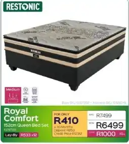 Sleepmasters Restonic Royal Comfort 152cm Queen Bed Set offer