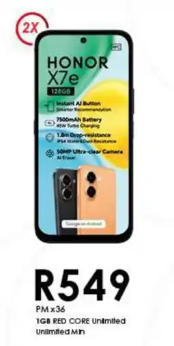 Chatz Connect HONOR X7e 128GB offer