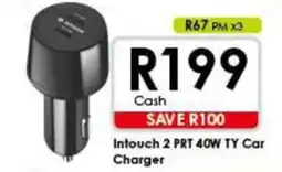 Chatz Connect Intouch 2 PRT 40W TY Car Charger offer