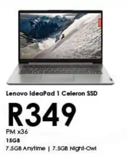 Chatz Connect Lenovo IdeaPad 1 Celeron SSD offer