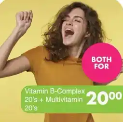 Save Vitamin B-Complex 20's + Multivitamin 20's offer