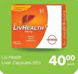 Save Liv Health Liver Capsules offer