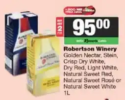 Spar Tops Robertson Winery Golden Nectar offer