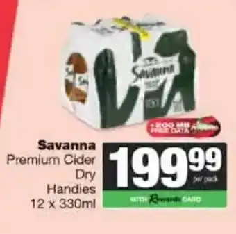 Savanna Premium Cider Dry Handlies