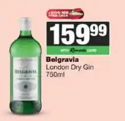 Spar Tops Belgravia London Dry Gin offer