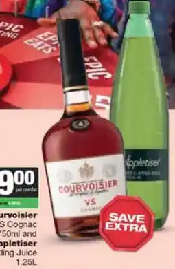 Spar Tops Courvoisier VS Cognac and Appletiser Mixing Juice offer