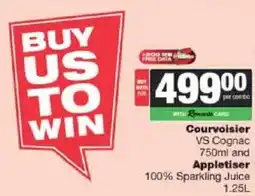 Spar Tops Courvoisier VS Cognac and Appletiser offer