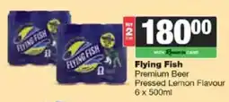 Spar Tops Flying Fish Premium Beer Pressed Lemon Flavour offer