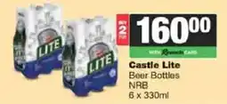 Spar Tops Castle Lite Beer Bottles offer
