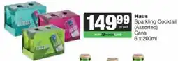 Spar Tops Haus Sparkling Cocktail Assorted offer