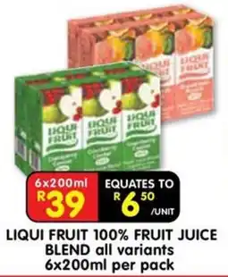 Shoprite LIQUI FRUIT 100% FRUIT JUICE BLEND offer