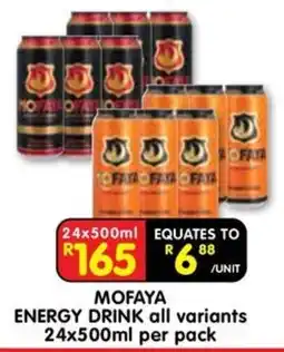 Shoprite Mofaya Energy Drink offer