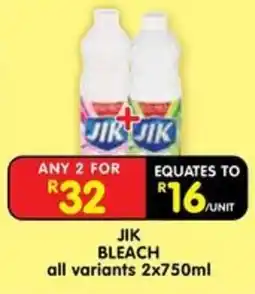Shoprite JIK BLEACH offer