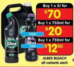 Shoprite Albex Bleach offer