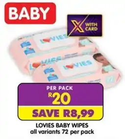 Shoprite Lovies Baby Wipes offer