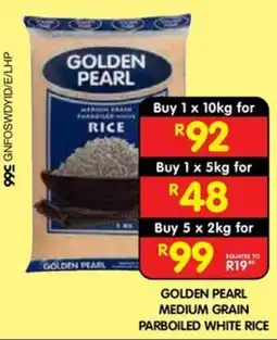 Shoprite GOLDEN PEARL MEDIUM GRAIN PARBOILED WHITE RICE offer