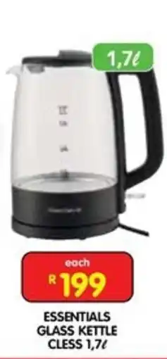 Shoprite Essentials Glass Kettle offer