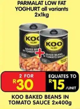 Shoprite KOO Baked Beans in Tomato Sauce offer