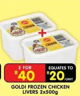 Shoprite GOLDI FROZEN CHICKEN LIVERS offer