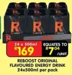 Shoprite Reboost Original Flavoured Energy Drink offer