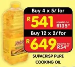 Shoprite SUPACRISP PURE COOKING OIL offer