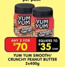 Shoprite YUM YUM SMOOTH/CRUNCHY PEANUT BUTTER offer